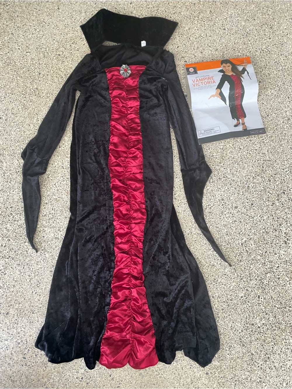 New never wear Target Black and Red Vampire Costume Dress